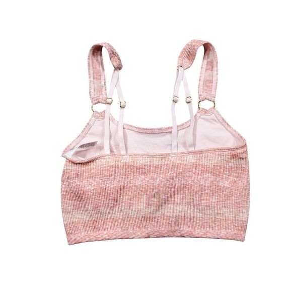 READ Aerie Seamless Ring Longline Bralette Beach Peach Pink Stretch Size Small - Picture 3 of 11